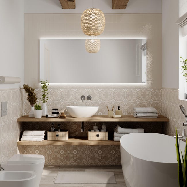 Leroymerlin Coppia Sanitari Filomuro Scarico A Parete SENSEA Compacta Bianco WC: P 55 X L 36 X H 39.5 Cm Bidet: P 55 X L 37 X H 40 Cm