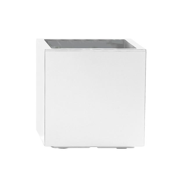 Leroymerlin Coprivaso per piante e fiori KEBE in polipropilene bianco H 40 cm L 40 x P 40 cm