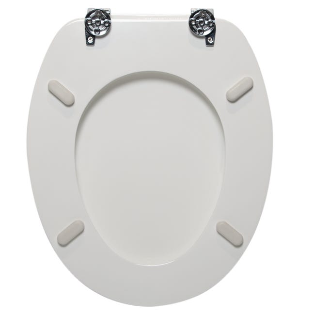 Leroymerlin Copriwater Ovale Universale POP SENSEA Legno Bianco