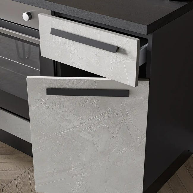 Leroymerlin Cucina Montata Dora Con Elettrodomestici E Cappa Camino L 195 Cm