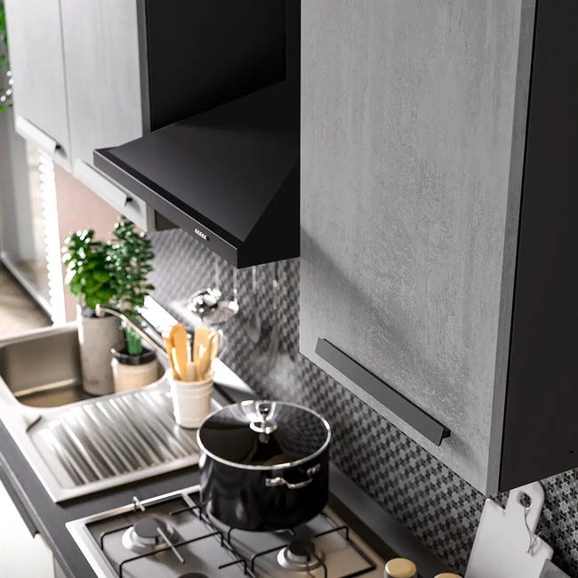 Leroymerlin Cucina Montata Dora Con Elettrodomestici E Cappa Camino L 195 Cm