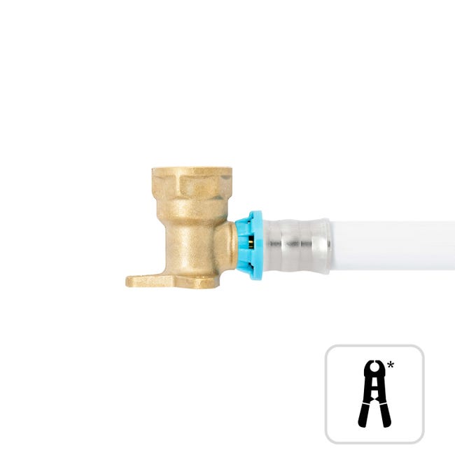 Leroymerlin Curva Per Tubo In Ottone F 1/2" (15x21) 16 Mm F 1/2" (15x21) L66 Mm