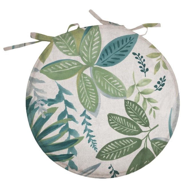 Leroymerlin Cuscino Per Sedia In Cotone E Poliestere Ø 38 X Sp 3.5 Cm