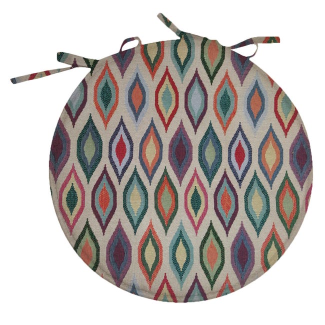 Leroymerlin Cuscino Per Sedia In Cotone E Poliestere Ø 38 X Sp 3.5 Cm