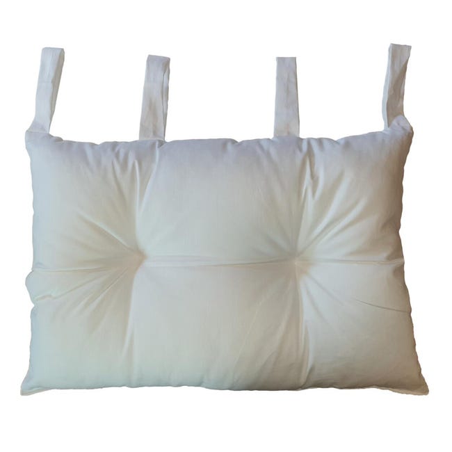 Leroymerlin Cuscino testata letto Panama bianco 45 x 70 cm