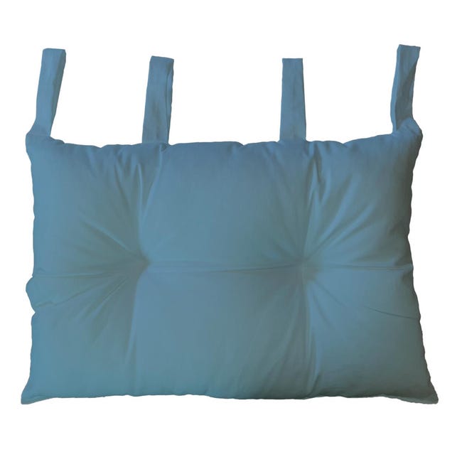 Leroymerlin Cuscino testata letto Panama blu 45 x 70 cm