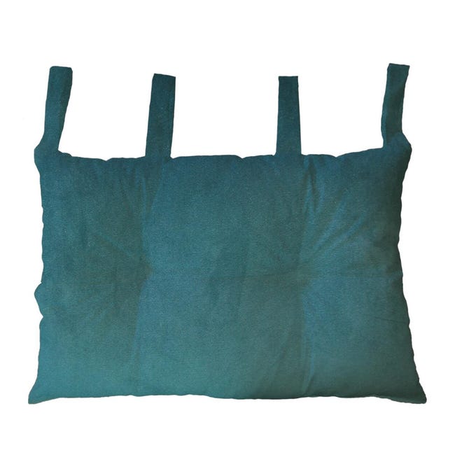 Leroymerlin Cuscino testata letto Viki petrolio 45 x 70 cm