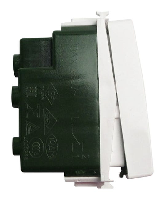 Leroymerlin Deviatore Deviatore 1P 10AX Bianco Plana VIMAR Bianco