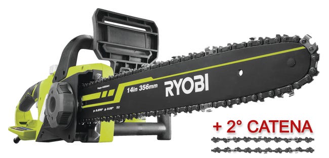 Leroymerlin Elettrosega RYOBI RCS1935B2C + catena di ricambio 1900 W barra da 35 cm