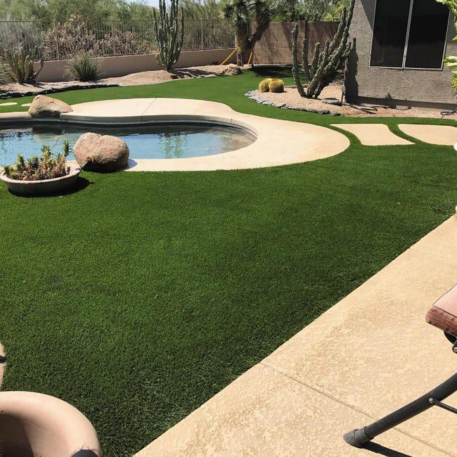 Leroymerlin Erba artificiale 40 mm 4F GROUP Deluxe al rotolo 5 x 2 m 10 m²