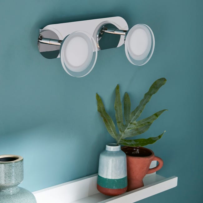 Leroymerlin Faretto Decorativo Con Fonte Luminosa LED Loob New Cromo 2xINSPIRE