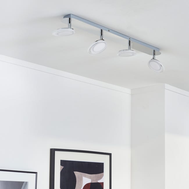 Leroymerlin Faretto Decorativo Con Fonte Luminosa LED Loob New Cromo 4xINSPIRE