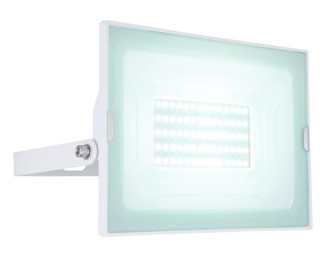 Leroymerlin Faro da esterno con sensore di movimento Helga in alluminio bianco LED 45W