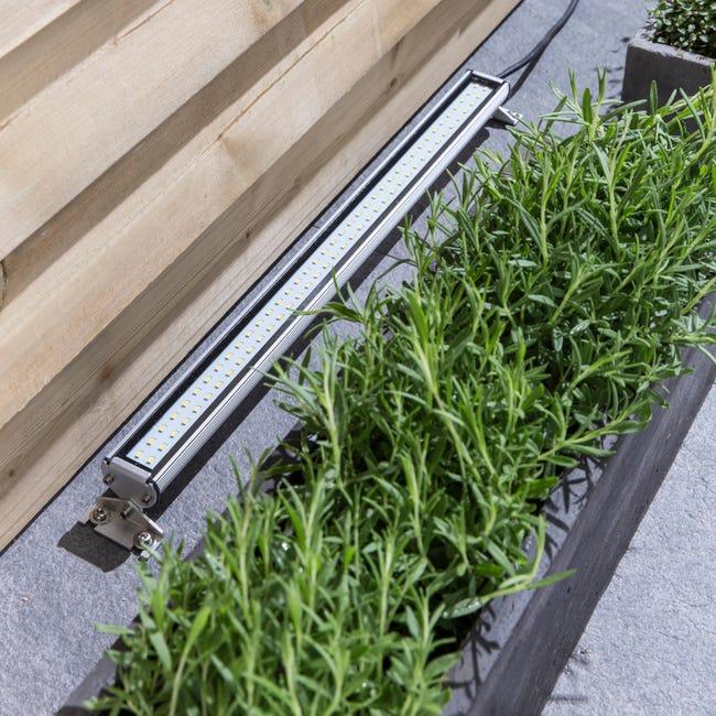 Leroymerlin Faro Da Esterno Cypress In Alluminio Argento Modulo LED 17.5W INSPIRE