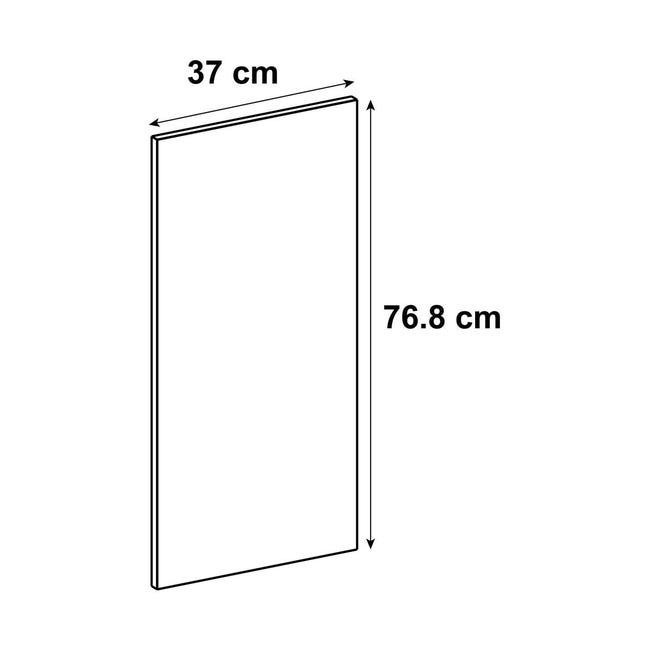 Leroymerlin Fianco Per Mobile Cucina DELINIA ID Vienna Verde Oliva Opaco L 37 X H 76.8 Cm