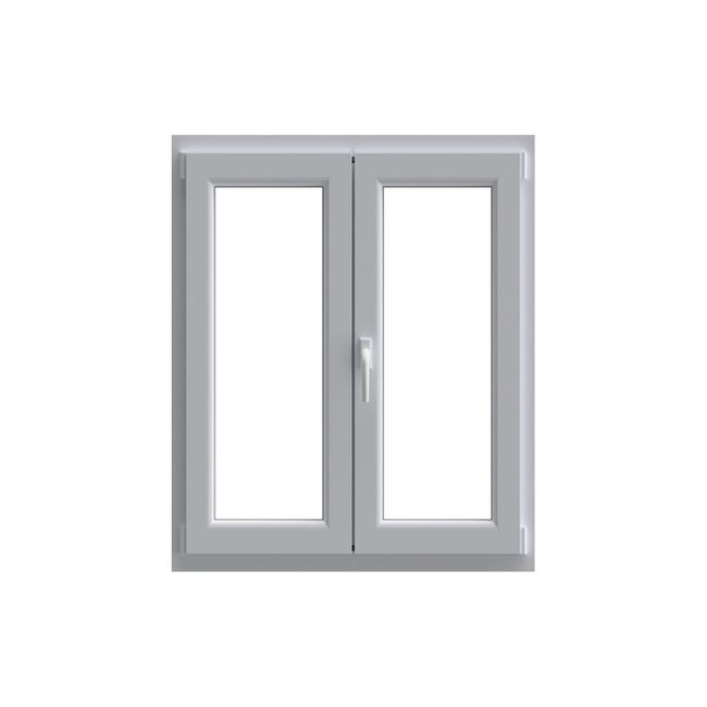 Leroymerlin Finestra in PVC bianco L 100 x H 120 cm 2 ante apertura a destra