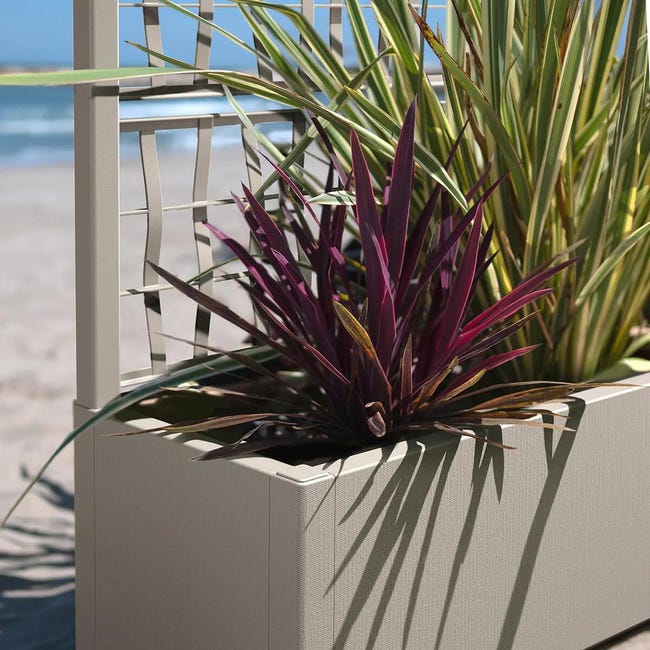 Leroymerlin Fioriera Con Grigliato ETHICA STEFANPLAST In Polipropilene Avorio H 140 X L 80 X P 36 Cm