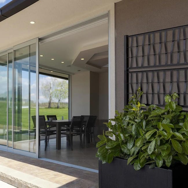 Leroymerlin Fioriera Con Grigliato ETHICA STEFANPLAST In Polipropilene Antracite H 140 X L 80 X P 36 Cm