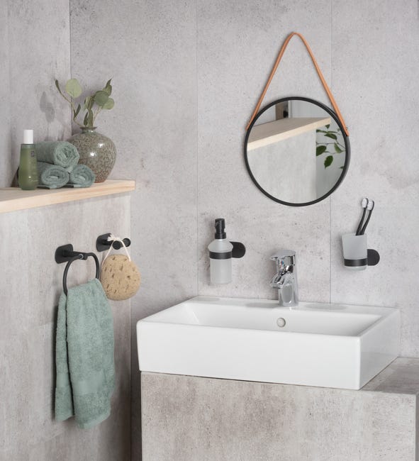 Leroymerlin Gancio Adesivo WENKO Orea Black Portata Massima 40 Kg