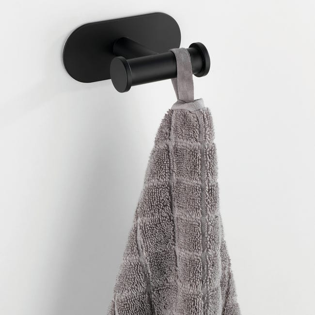 Leroymerlin Gancio Adesivo WENKO Orea Black Portata Massima 40 Kg