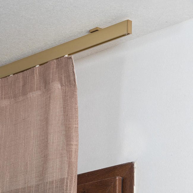 Leroymerlin Kit Per Binario Tenda Per Onda Semplice Futura Senza Corda Oro In Alluminio 200 Cm