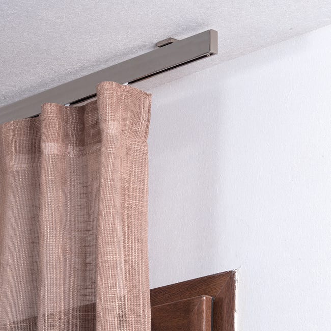 Leroymerlin Kit Per Binario Tenda Per Onda Semplice Futura Senza Corda Cromo In Alluminio 160 Cm