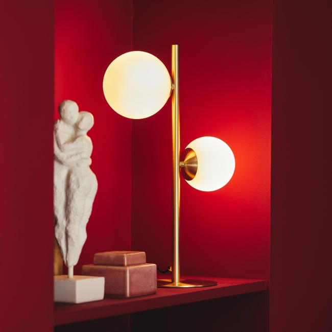 Leroymerlin Lampada Da Tavolo Glamour Callas 2xG9 INSPIRE