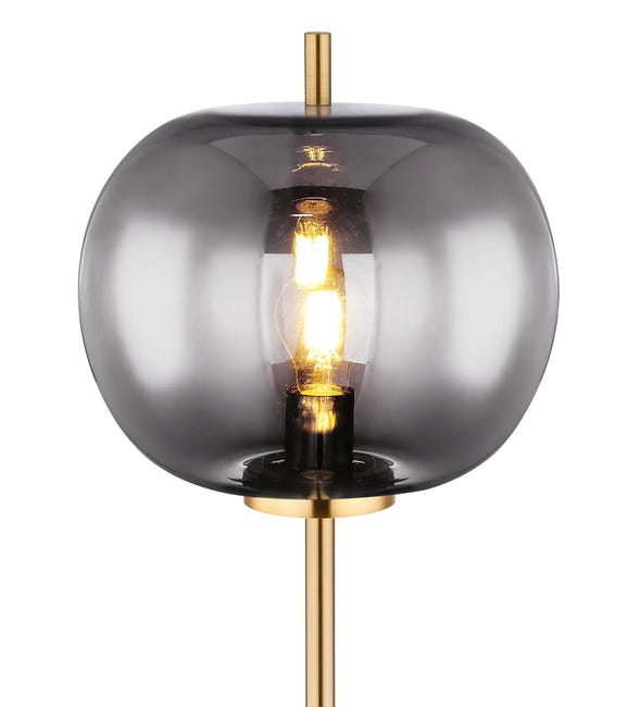 Leroymerlin Lampada Da Terra Blacky I H 180 Cm E27 GLOBO