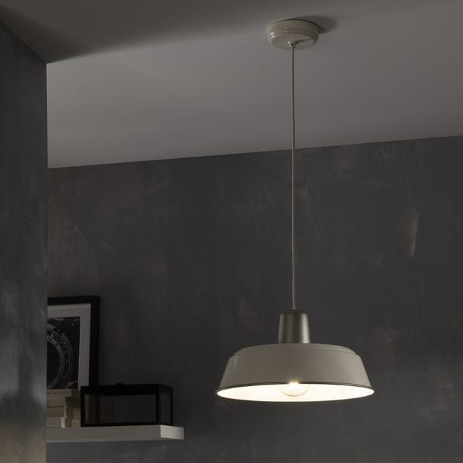 Leroymerlin Lampadario Country charm Milky beige E27 INSPIRE