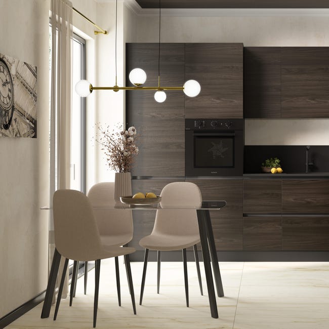 Leroymerlin Lampadario Glamour Callas Dorato 5x G9 INSPIRE