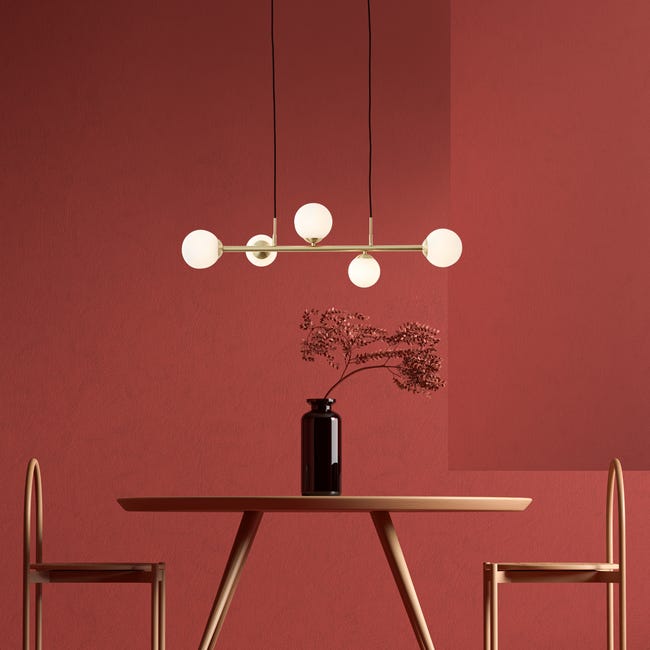 Leroymerlin Lampadario Glamour Callas Dorato 5x G9 INSPIRE