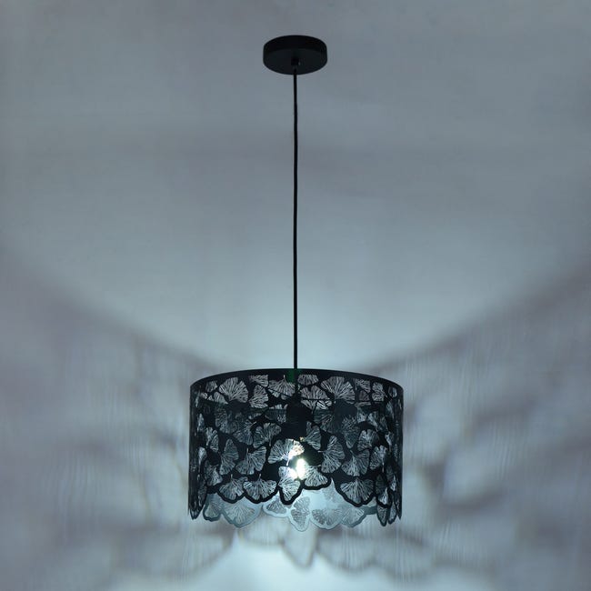 Leroymerlin Lampadario Glamour Marotta nero E27 INSPIRE