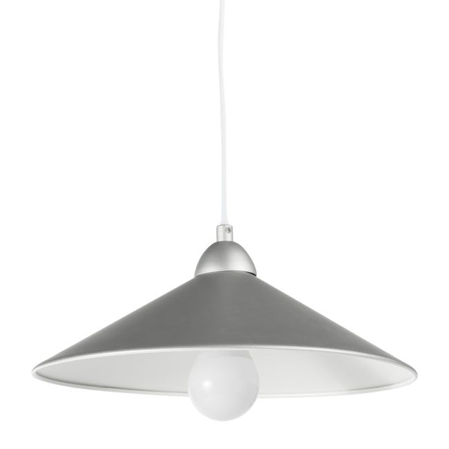 Leroymerlin Lampadario Industriale Braga Grigio E27 INSPIRE
