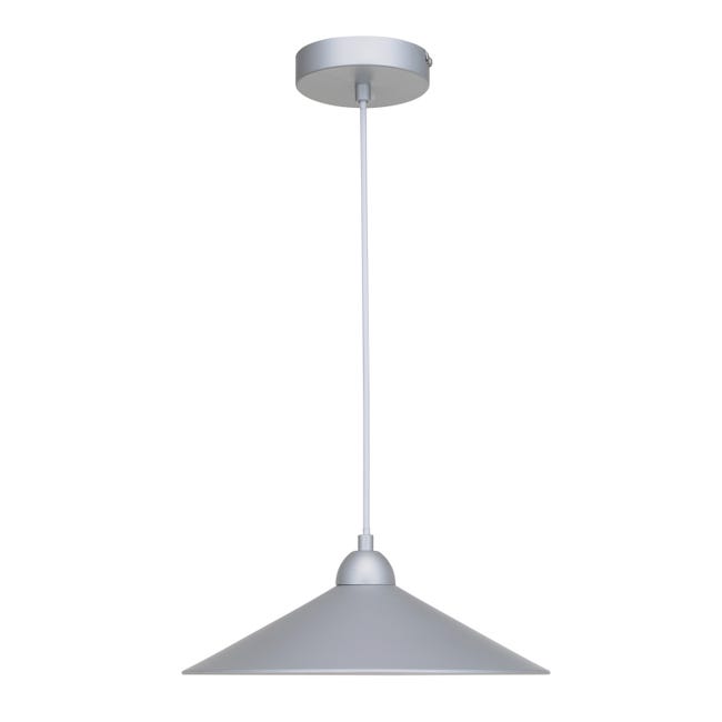 Leroymerlin Lampadario Industriale Braga Grigio E27 INSPIRE