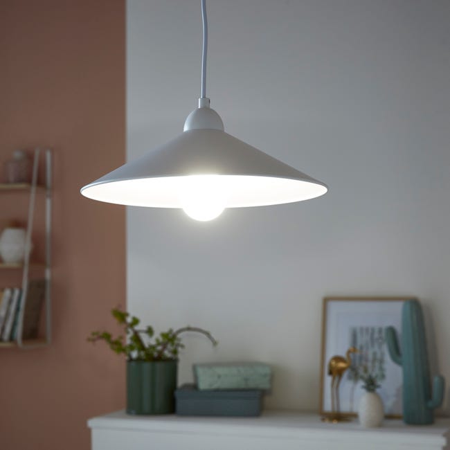 Leroymerlin Lampadario Industriale Braga grigio E27 INSPIRE