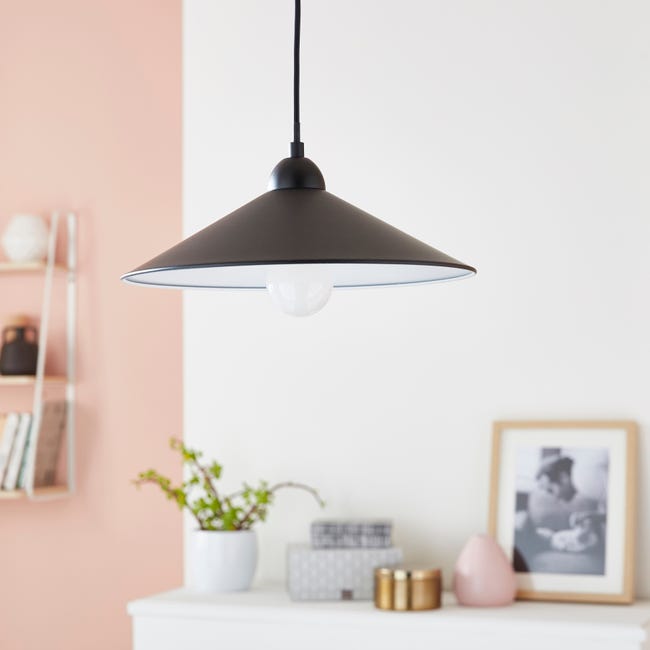 Leroymerlin Lampadario Industriale Braga Nero E27 INSPIRE