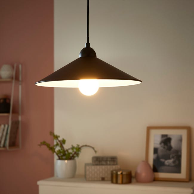 Leroymerlin Lampadario Industriale Braga nero E27 INSPIRE