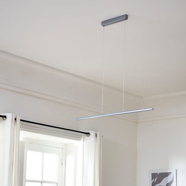 Leroymerlin Lampadario LED Moderno Fonda Grigio Luce Calda 2190 Lumen INSPIRE