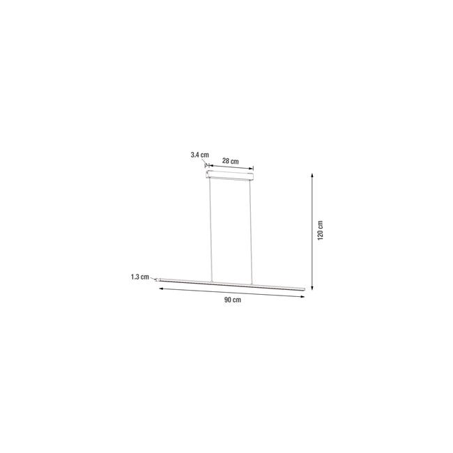 Leroymerlin Lampadario LED Moderno Fonda Grigio Luce Calda 2190 Lumen INSPIRE