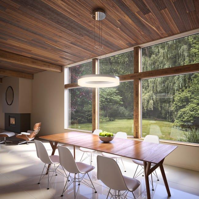 Leroymerlin Lampadario LED Moderno Ring Grigio 1850 Lumen ARTIKA