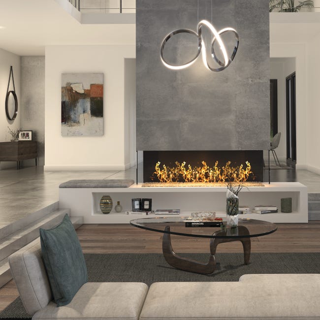 Leroymerlin Lampadario LED Moderno Swirl Grigio 1700 Lumen ARTIKA