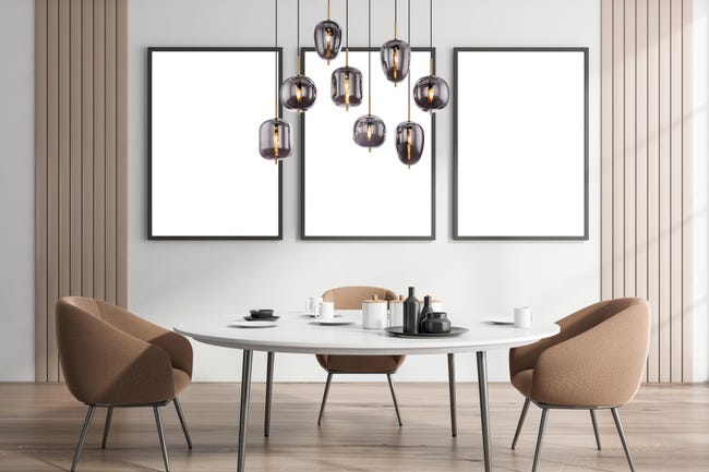 Leroymerlin Lampadario Moderno Blacky I 8x E14 GLOBO