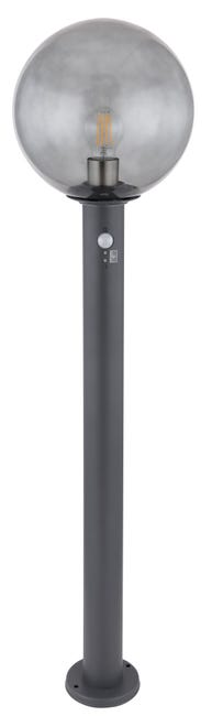 Leroymerlin Lampione Da Giardino Con Sensore Di Movimento Ossy H 100 Cm Grigio IP44 GLOBO