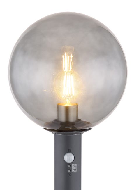 Leroymerlin Lampione Da Giardino Con Sensore Di Movimento Ossy H 100 Cm Grigio IP44 GLOBO