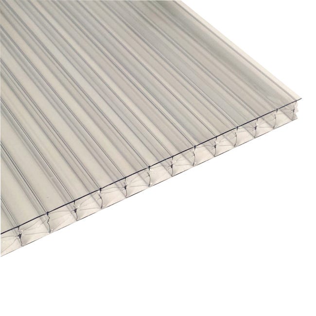 Leroymerlin Lastra in policarbonato alveolare traslucido ONDULINE Onduclair PCMW L 300 cm x 98 cm x S 16 mm