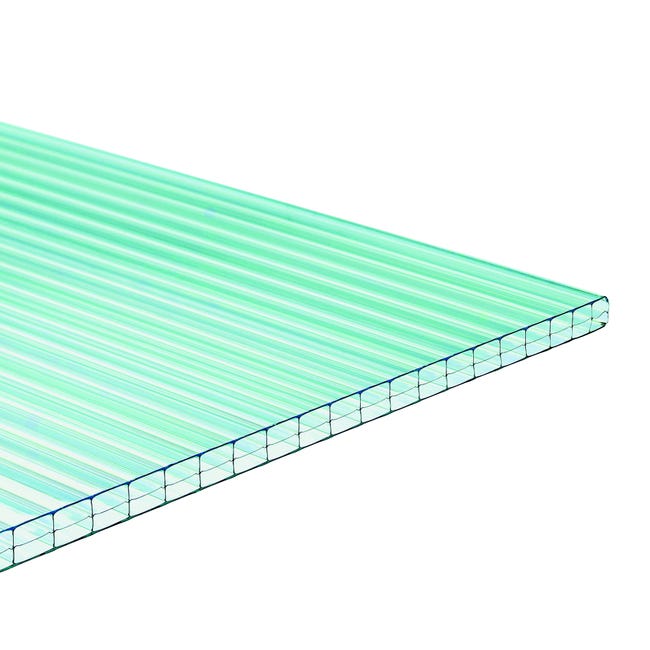 Leroymerlin Lastra in policarbonato alveolare traslucido ONDULINE Onduclair PCMW L 200 cm x 98 cm x S 16 mm