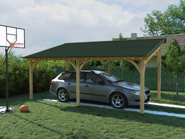 Leroymerlin Lastra Ondulata Da Copertura BASE ONDULINE Fibrobituminosa L 200 X L 85 Cm Sp 2.6 Mm Verde