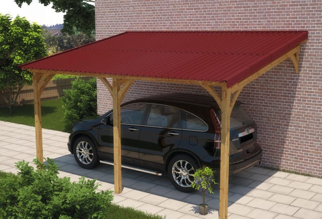 Leroymerlin Lastra Ondulata EASYFIX ONDULINE Bitume L 200 X L 82 Cm Sp 2.6 Mm Rosso