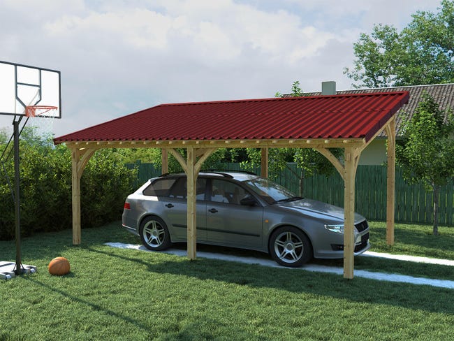 Leroymerlin Lastra Ondulata EASYFIX ONDULINE Bitume L 200 X L 82 Cm Sp 2.6 Mm Rosso