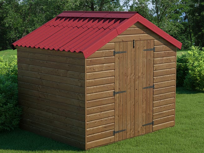 Leroymerlin Lastra Per Tetto Da Esterno Easyfix Compact ONDULINE Fibrobituminosa L 100 X L 82 Cm Sp 2.6 Mm Rosso Intense